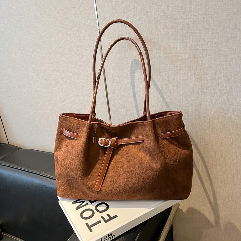 Solid Color Top-Handle Tote Bag view 12