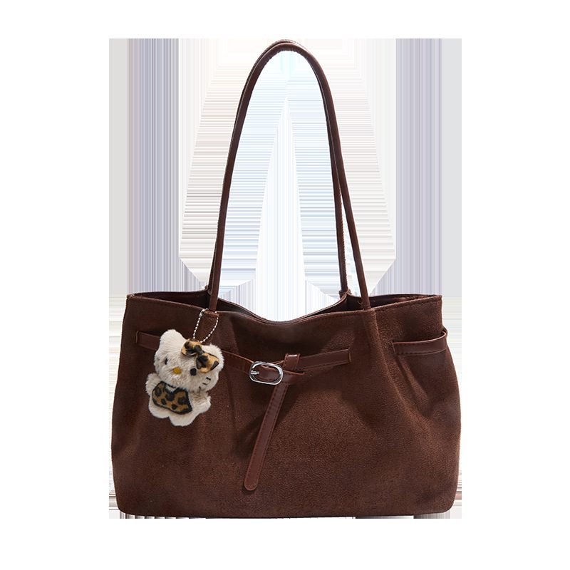 Solid Color Top-Handle Tote Bag view 5
