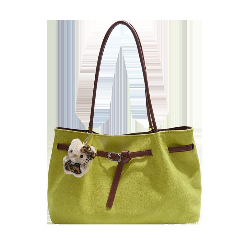 Solid Color Top-Handle Tote Bag view 7