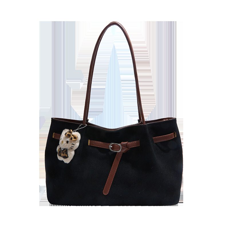 Solid Color Top-Handle Tote Bag view 9