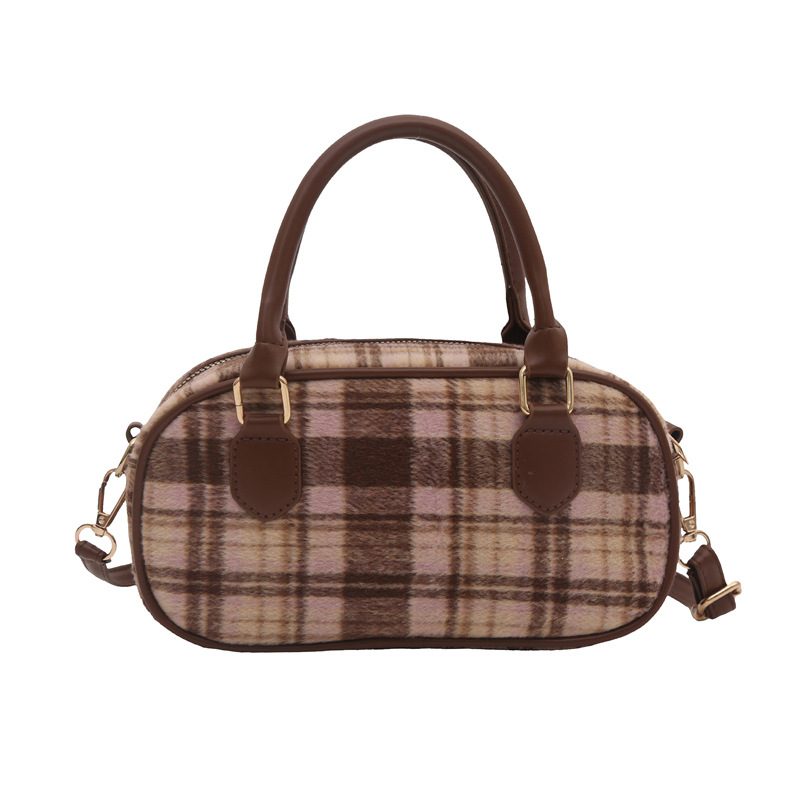Sac à bandoulière à carreaux automne 2025, petit sac tendance et élégant, nouveau modèle à porter à la main, sac à bandoulière mode pour femme view 5