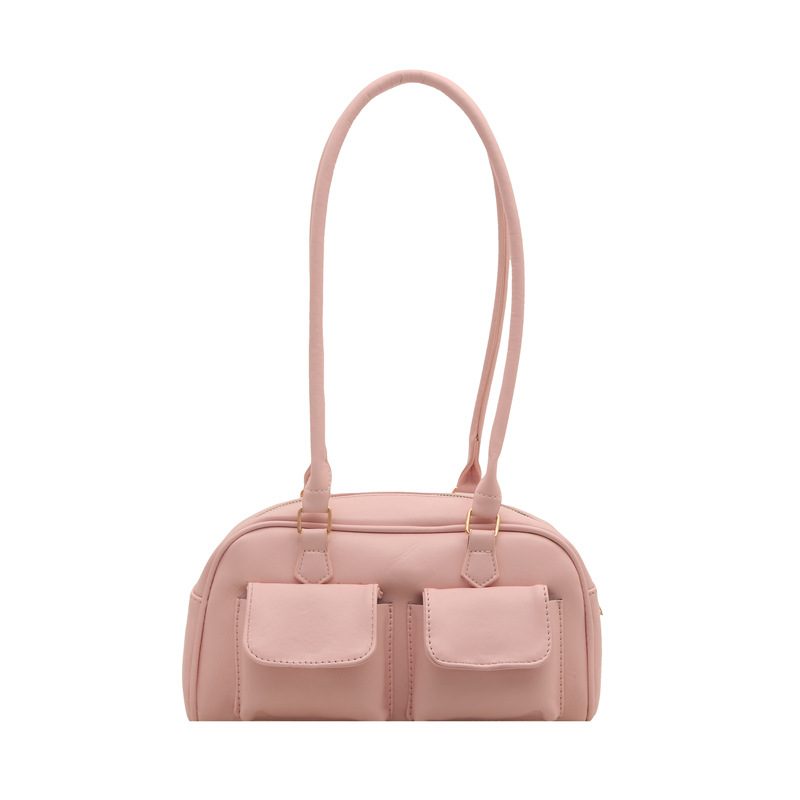 Vintage Minimalist Top-Handle Tote Bag view 10