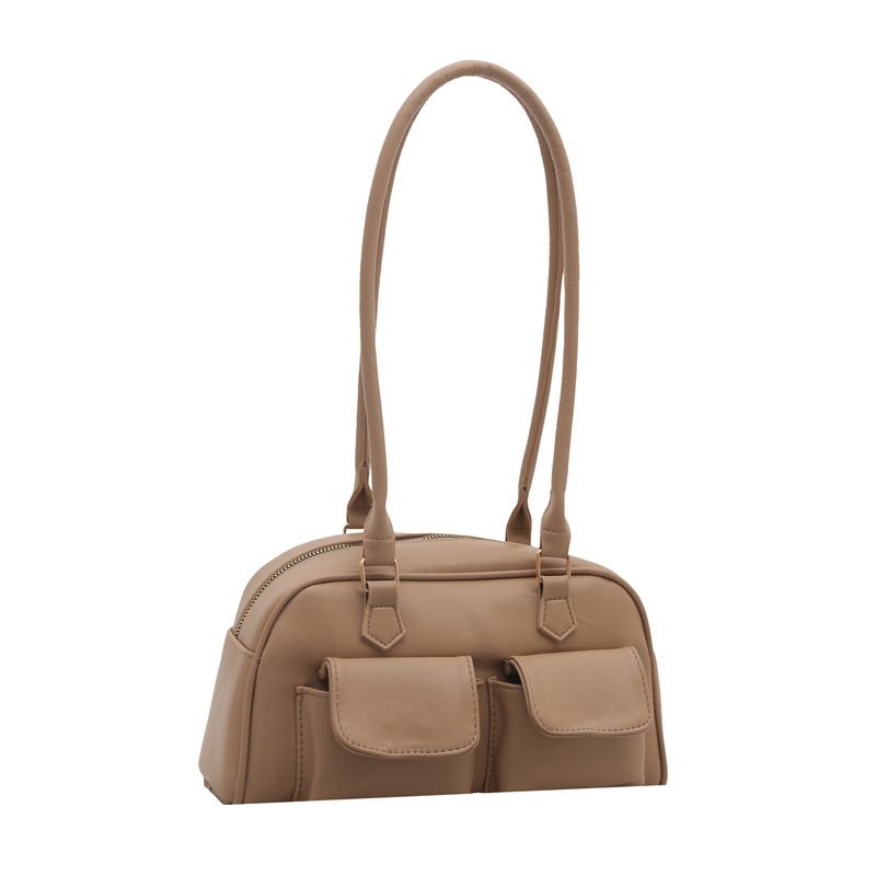 Vintage Minimalist Top-Handle Tote Bag view 12