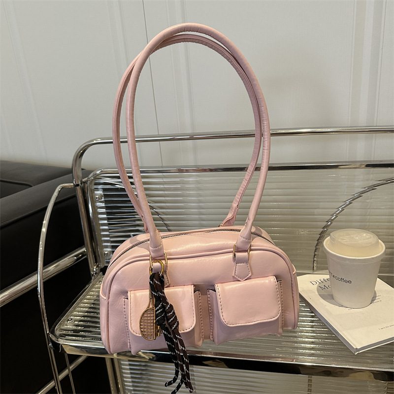 Vintage Minimalist Top-Handle Tote Bag view 2