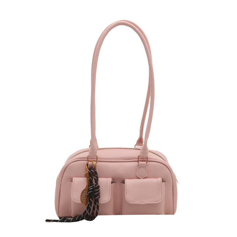 Vintage Minimalist Top-Handle Tote Bag view 6