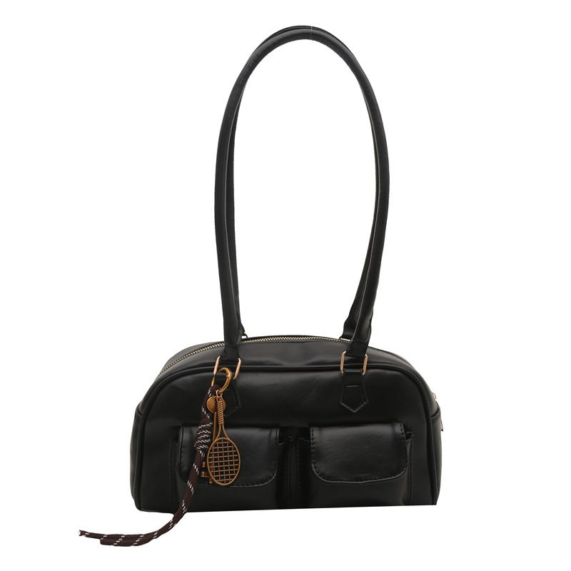 Vintage Minimalist Top-Handle Tote Bag view 7