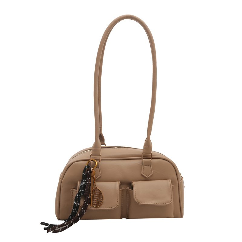 Vintage Minimalist Top-Handle Tote Bag view 8