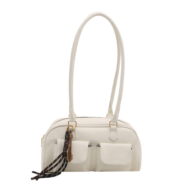 Vintage Minimalist Top-Handle Tote Bag view 9