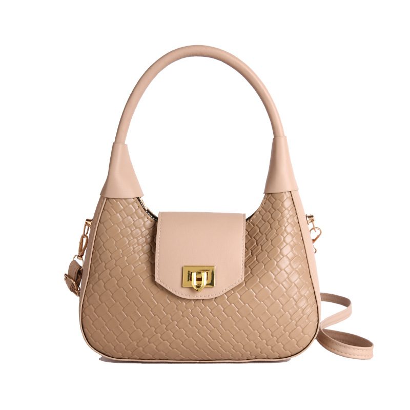 Woven Texture Top-Handle Underarm Tote Bag view 9