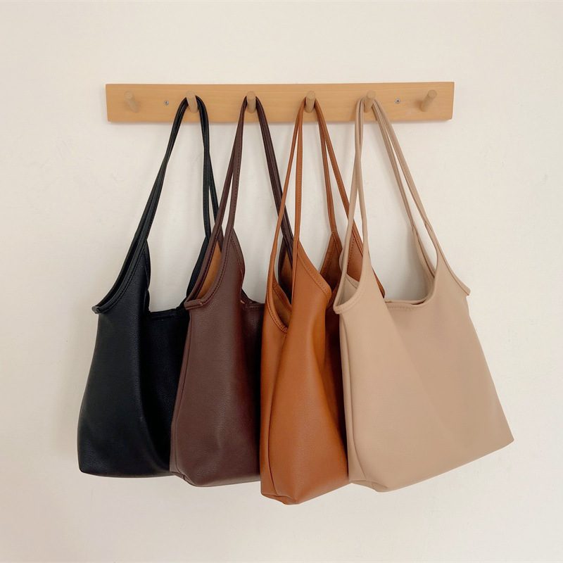 Soft Leather Large-Capacity Tote Bag view 4