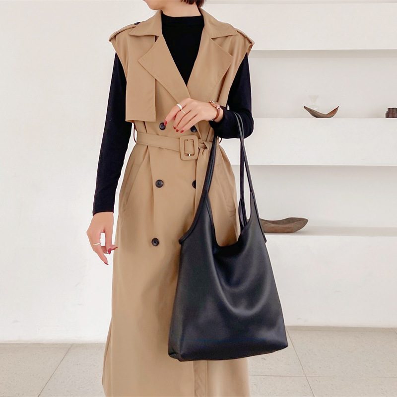 Soft Leather Large-Capacity Tote Bag view 6