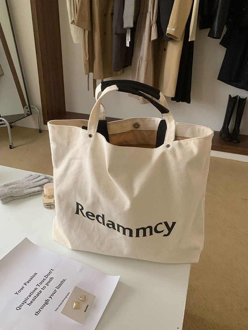 Canvas Large-Capacity Shoulder Tote Bag
