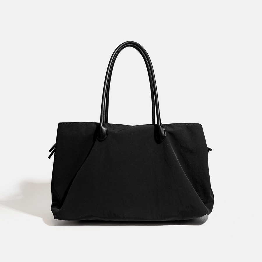 Two-Tone Nylon Multi-Pocket Tote Bag view 4