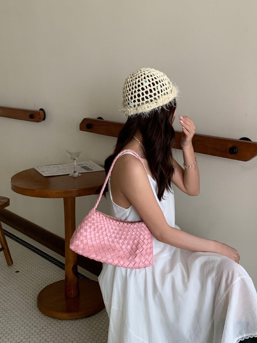 Woven Shoulder Bag Vintage Top-Handle view 12