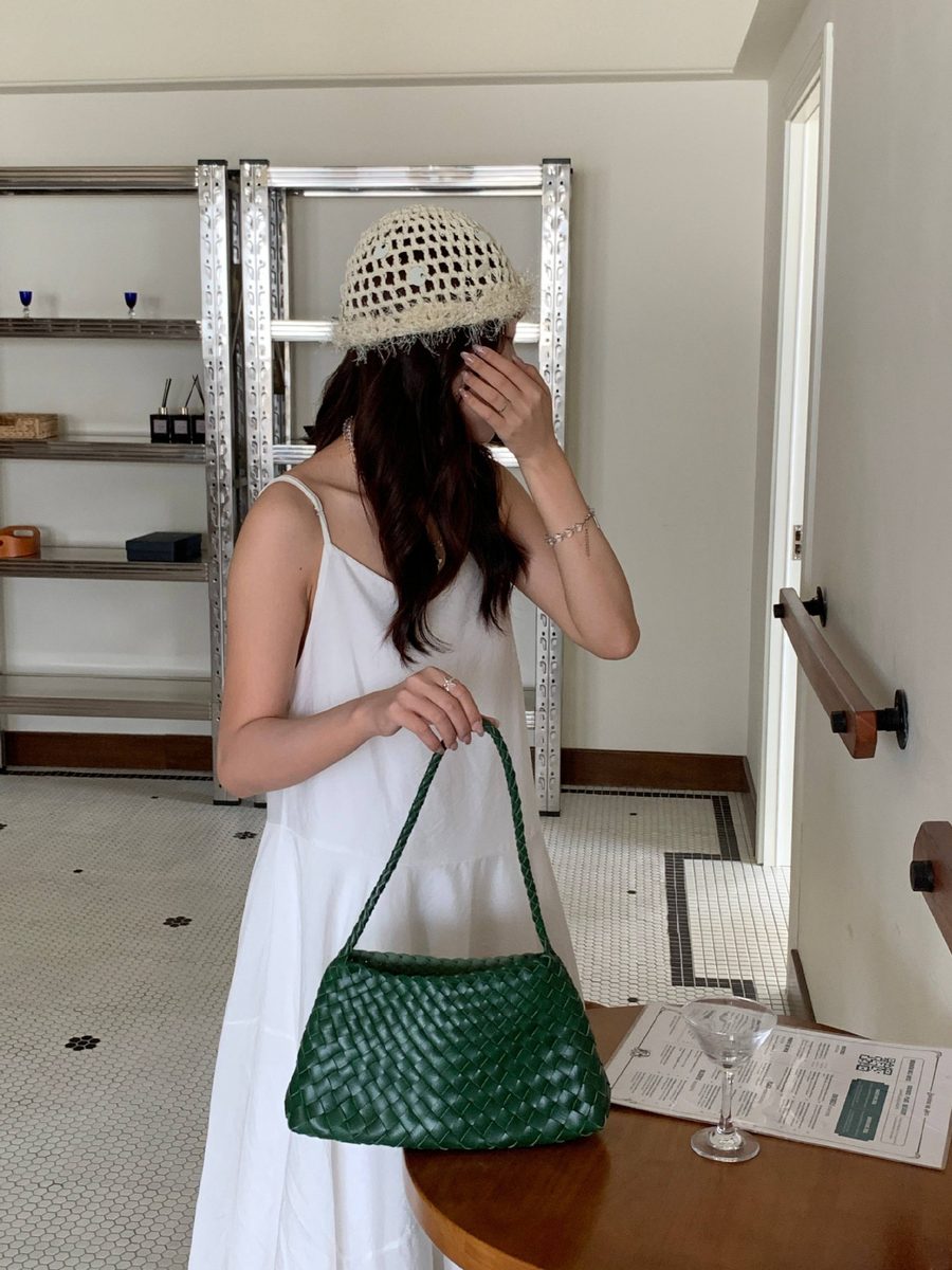 Woven Shoulder Bag Vintage Top-Handle view 9