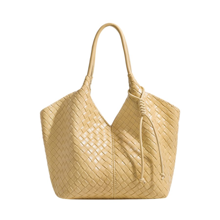 Large Woven Tote Shoulder Bag view 5