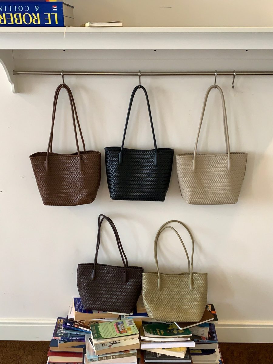 Woven Top-Handle Tote Beach Shoulder Bag