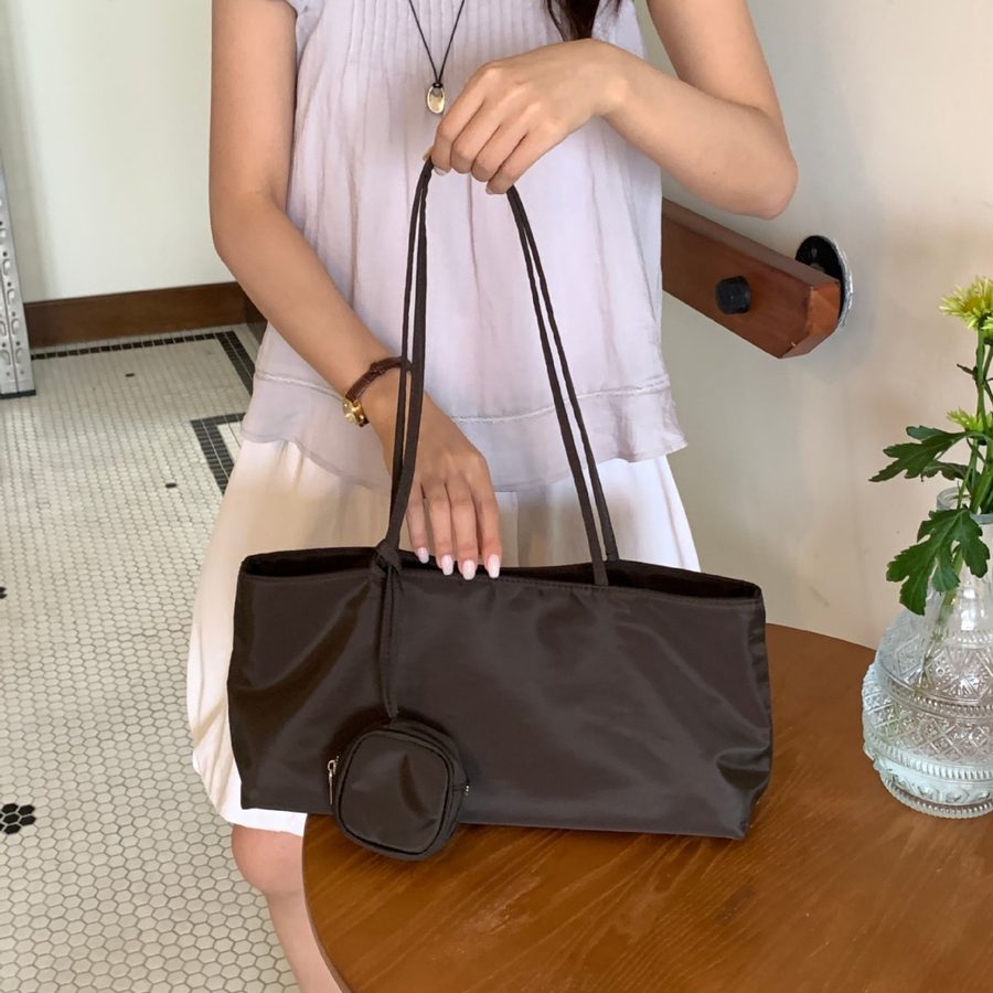 Nylon Tote Bag Large Shoulder Casual view 3