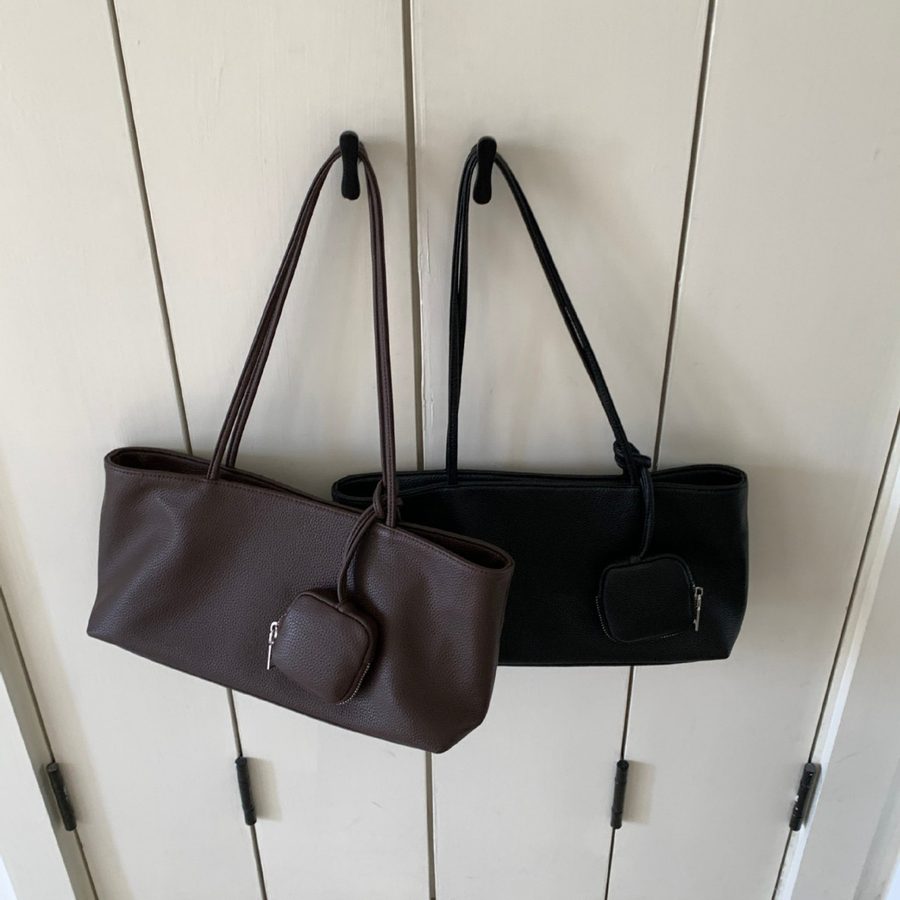 Sac cabas en toile nylon color block hobo view 2