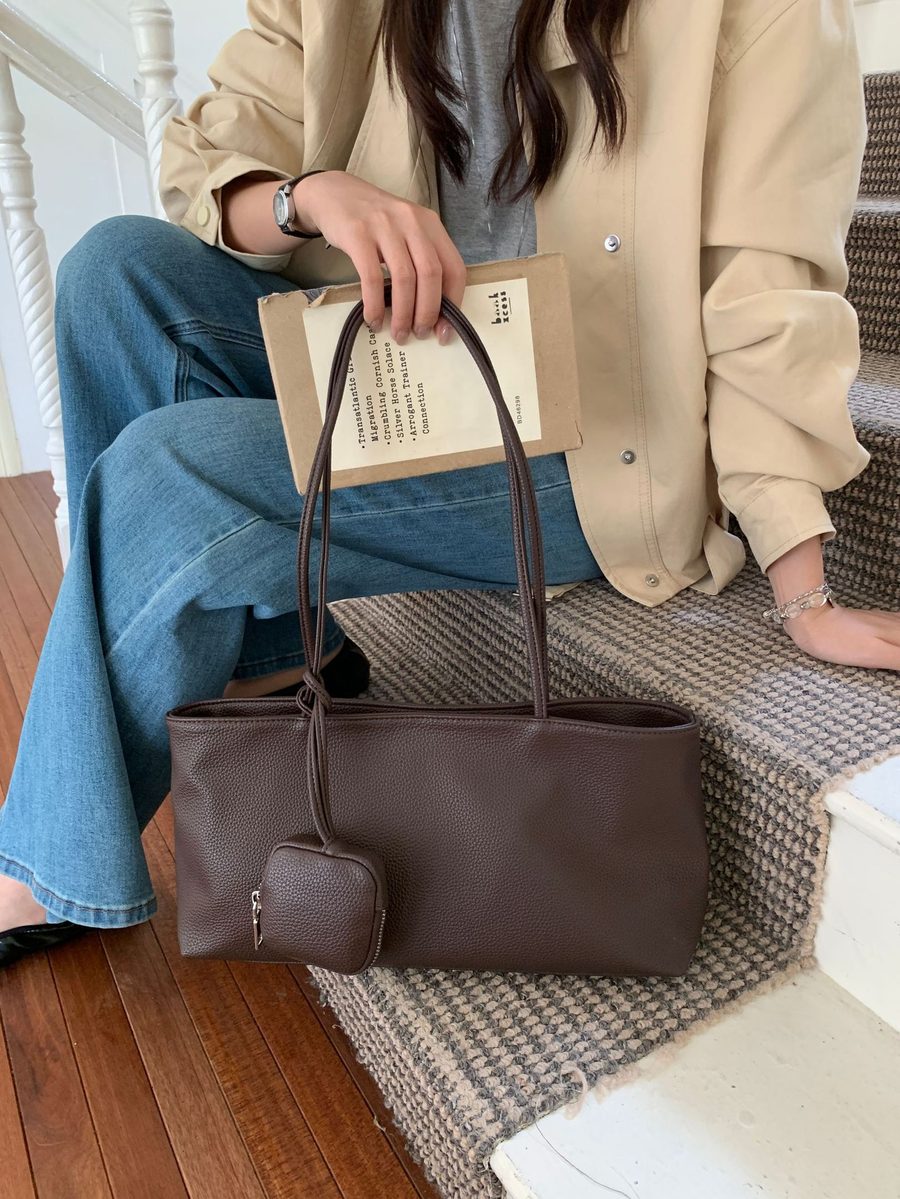 Sac cabas en toile nylon color block hobo view 7