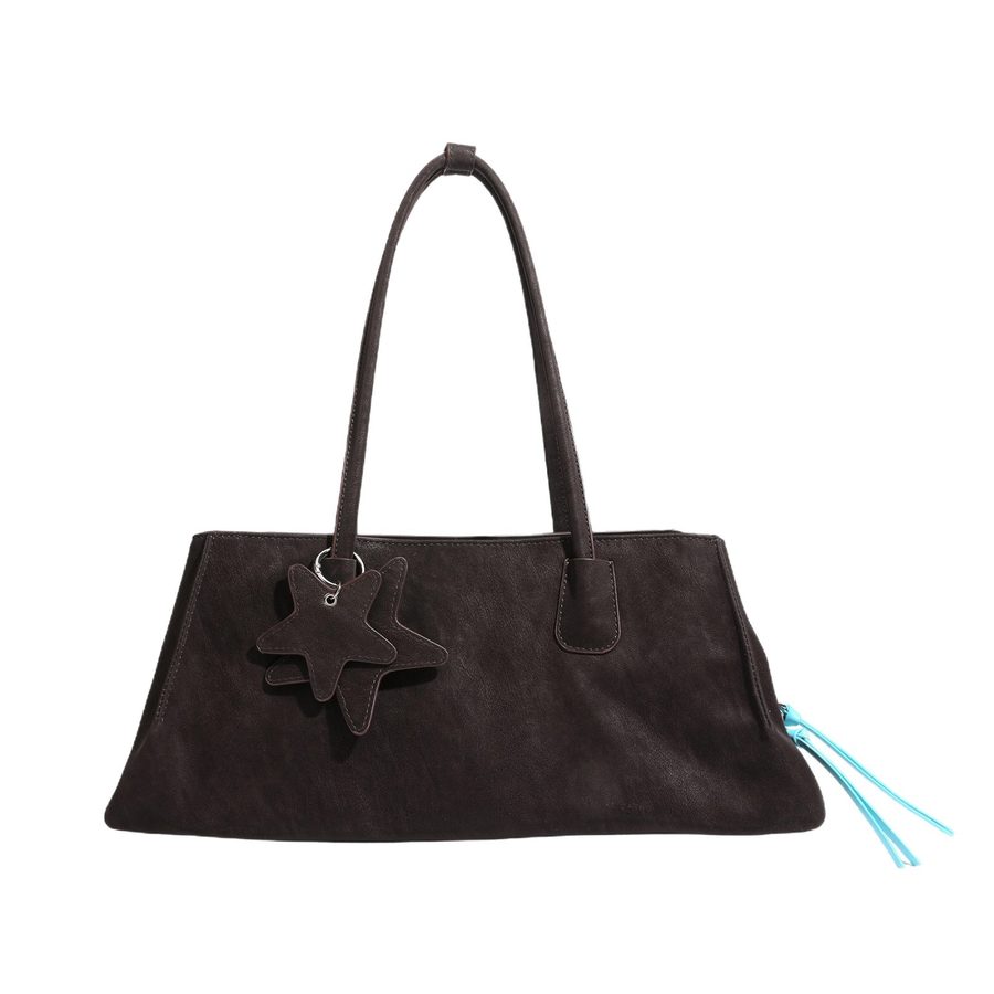 Vintage Top-Handle Tote Bag Large Minimalist view 5