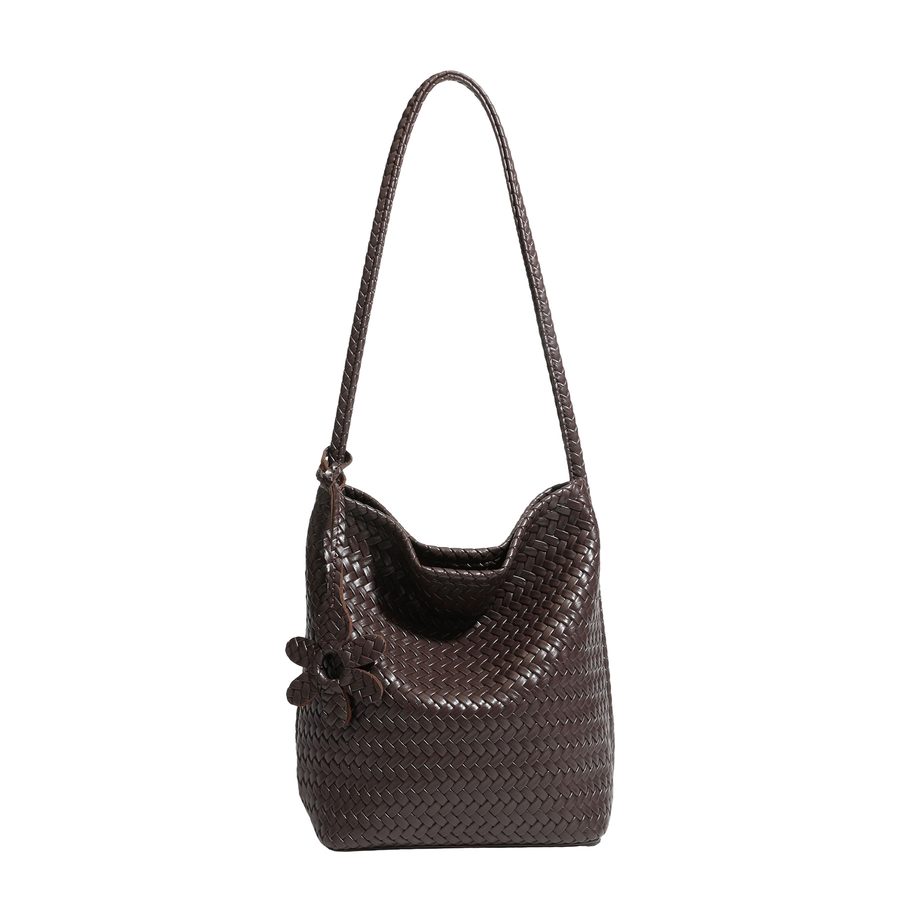 Woven Tote Bag Large Capacity Shoulder Commuter view 5