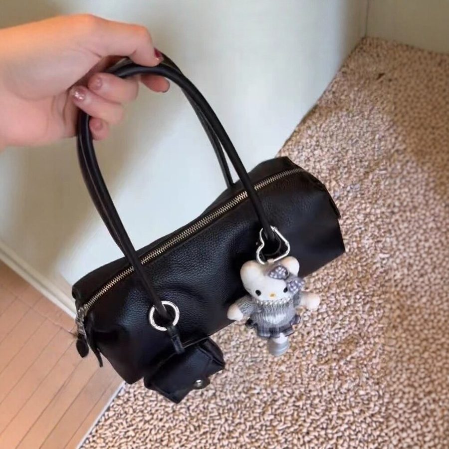 Bowling Top-Handle Shoulder Bag Minimalist Commuter
