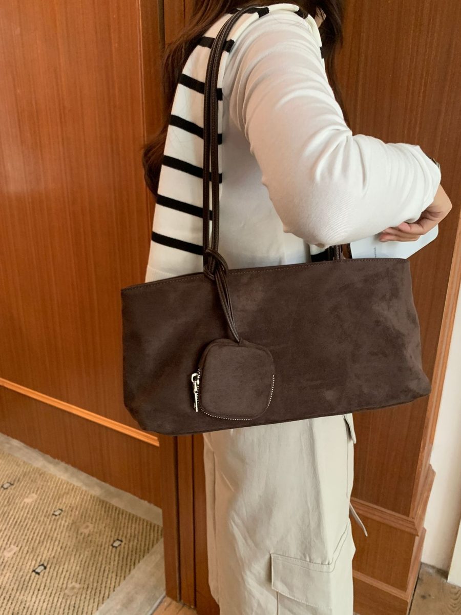 Nylon Baguette Tote Large Capacity Shoulder Top-Handle view 10