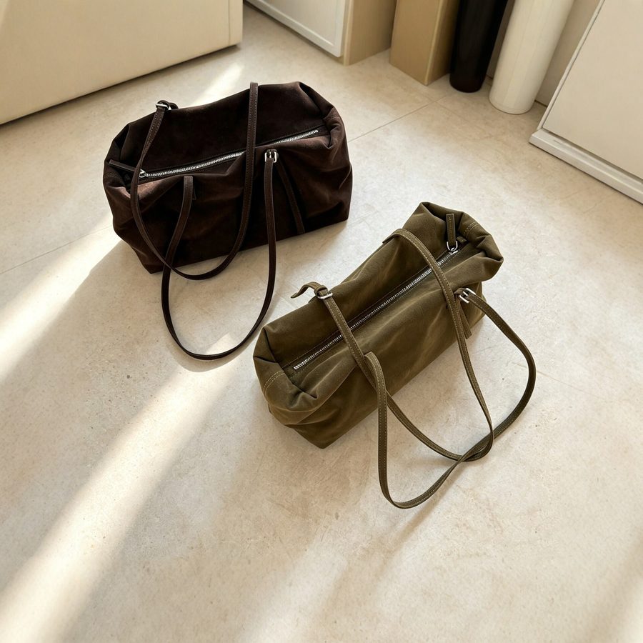 Nylon Pillow Tote Large Capacity Top-Handle Shoulder view 3