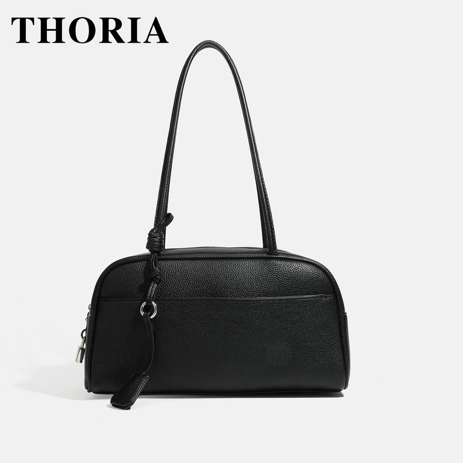 PU Leather Boston Shoulder Bag Large Capacity Commuter view 6