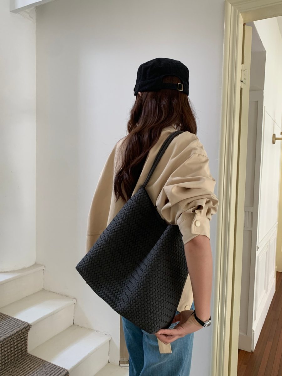 Matte Soft Leather Tote Top-Handle Shoulder Bag view 7