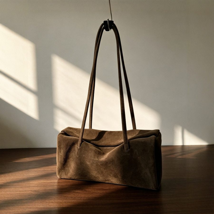 Flap Boston Shoulder Bag Large Capacity Commuter