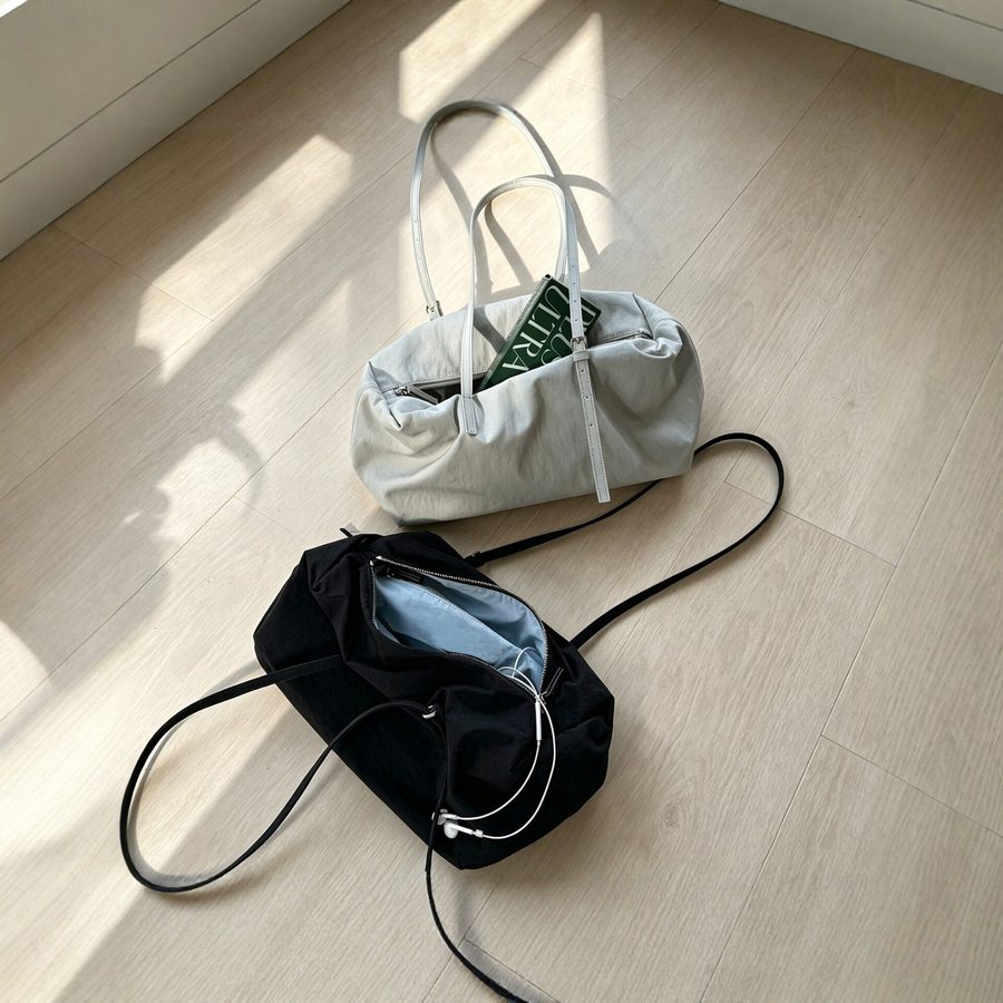 Nylon Pillow Shoulder Tote Large Capacity Commuter view 2