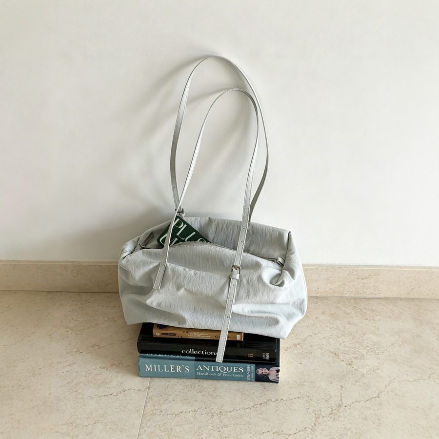 Nylon Pillow Shoulder Tote Large Capacity Commuter view 3