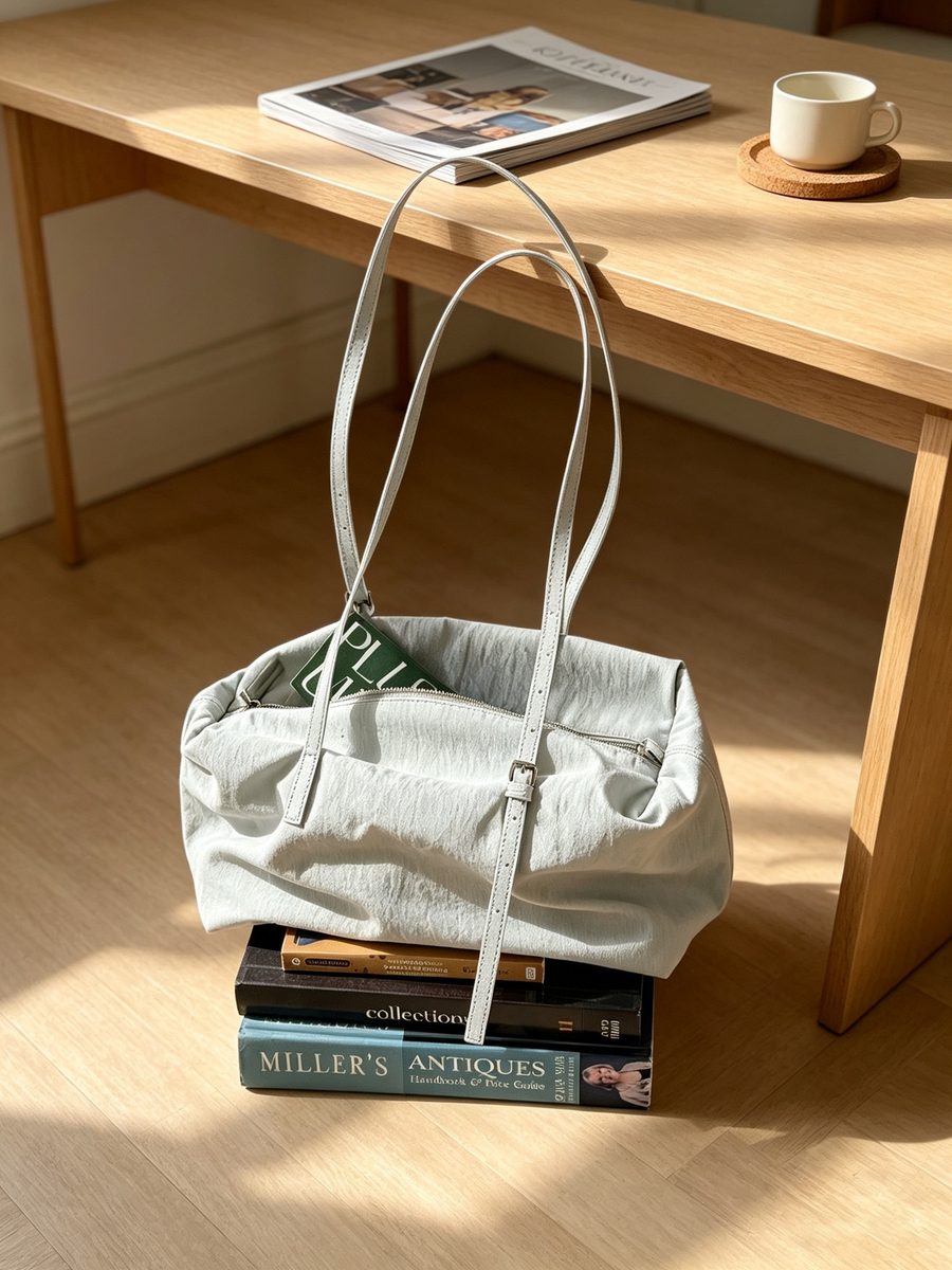 Nylon Pillow Shoulder Tote Large Capacity Commuter view 7