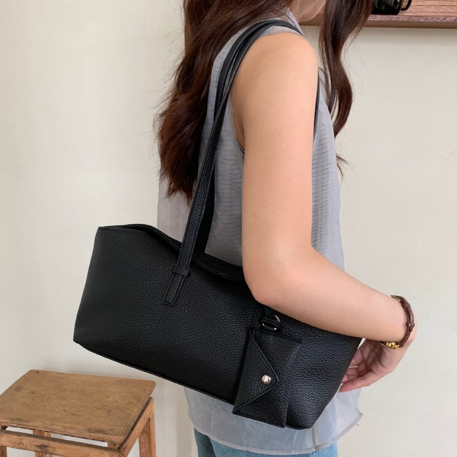 Baguette Boston Shoulder Bag Large Capacity Commuter view 3