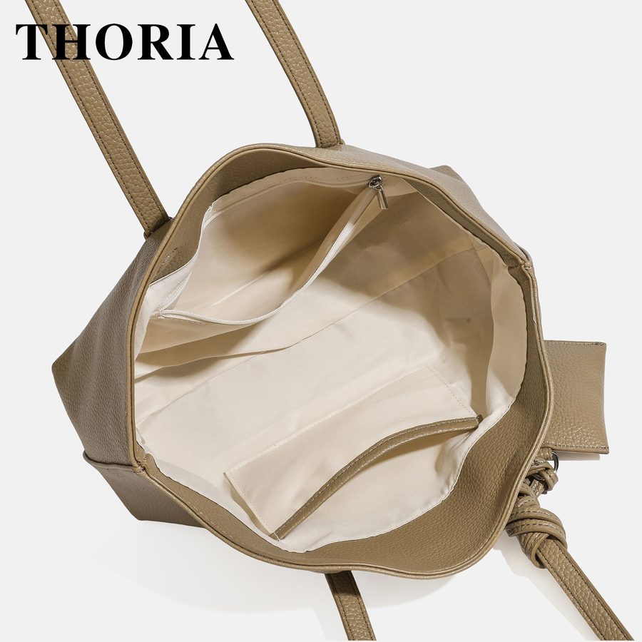 Soft Leather Boston Top-Handle Shoulder Bag view 4