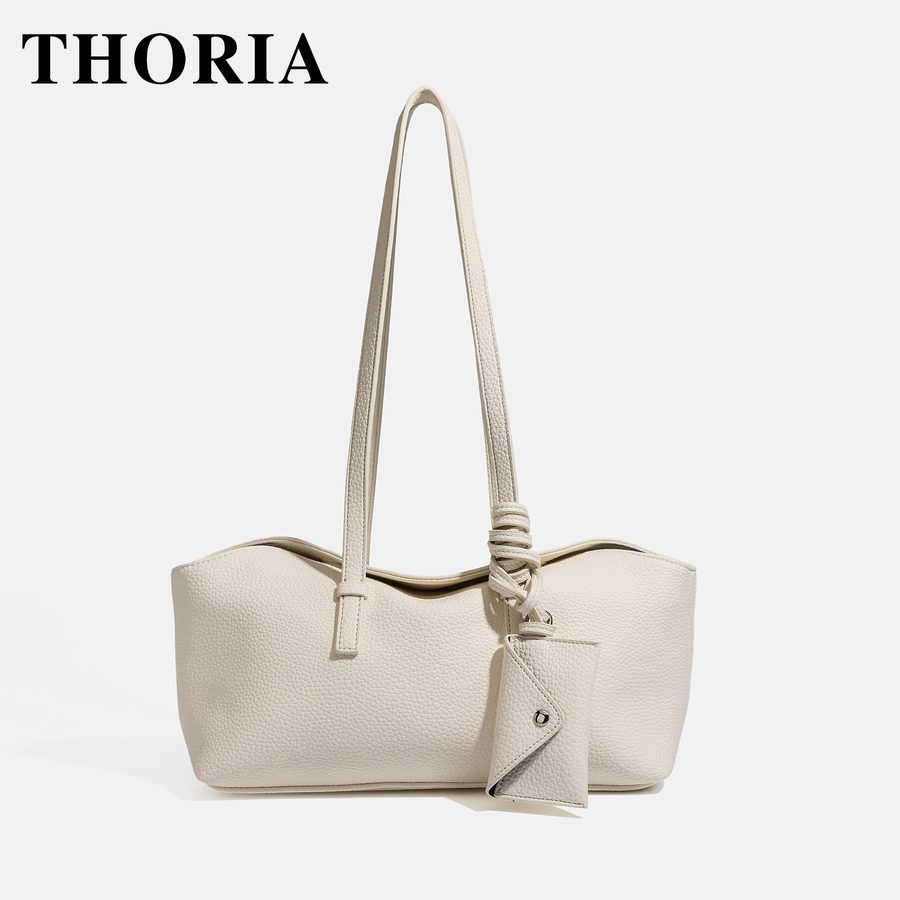 Soft Leather Boston Top-Handle Shoulder Bag view 7