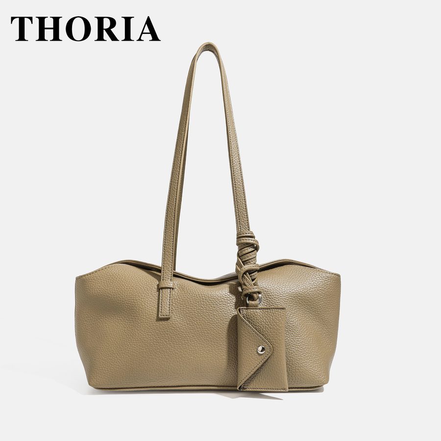 Soft Leather Boston Top-Handle Shoulder Bag view 8