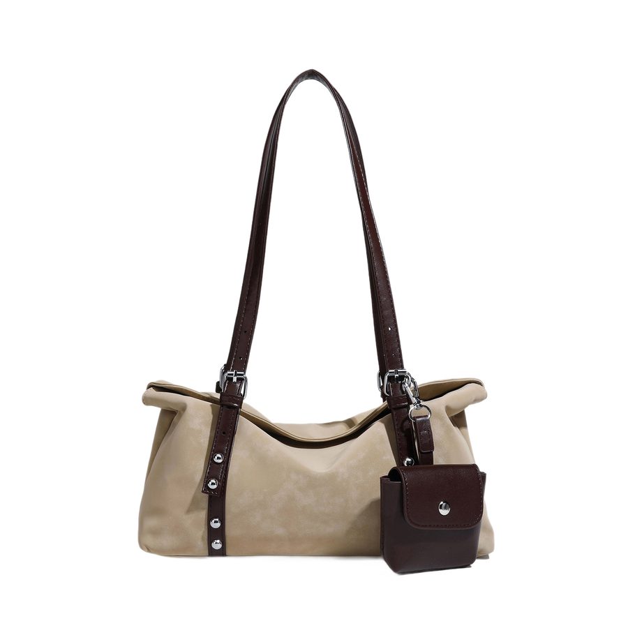 Suede Pillow Large Tote Shoulder Bag view 4