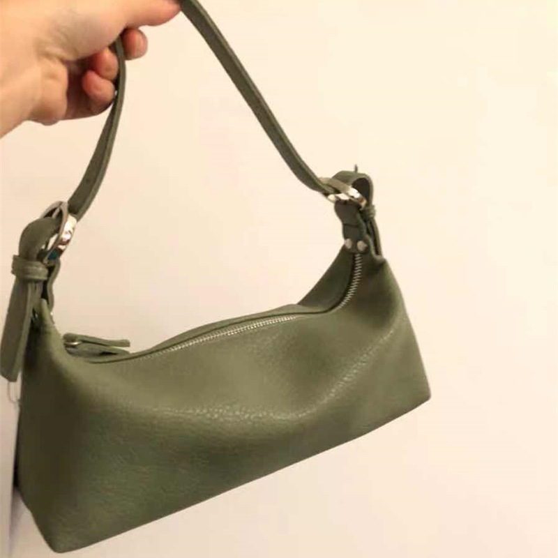 Tas Bahu Baguette Kulit Lembut Litchi view 7