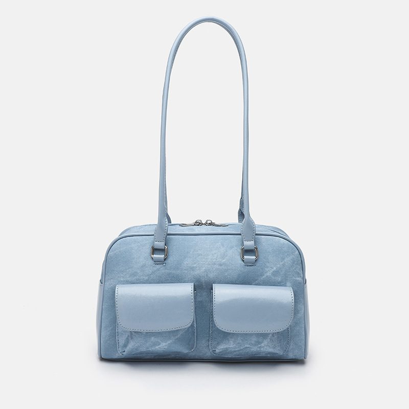 Sac cabas rétro à épaule grande capacité view 8