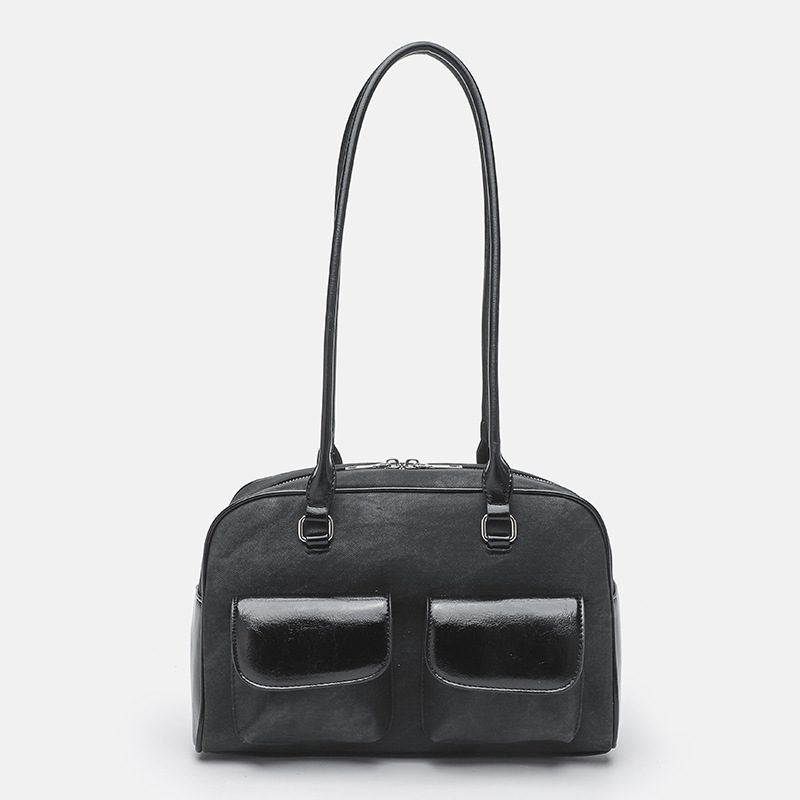 Sac cabas rétro à épaule grande capacité view 9