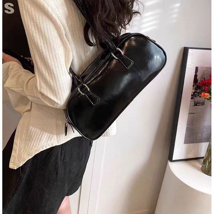 Silver Ballet Top-Handle Shoulder Bag view 4