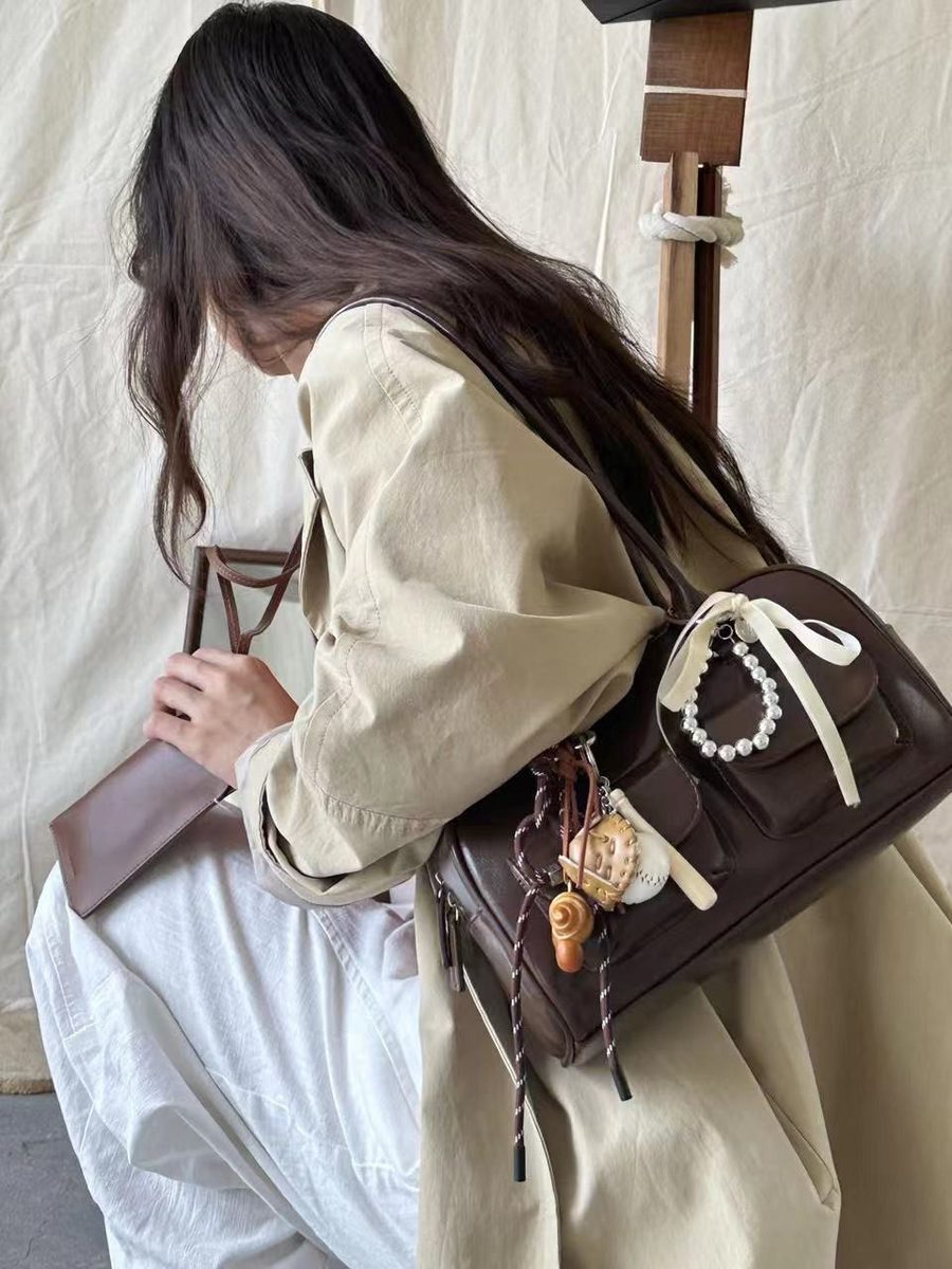Retro Bowling Top-Handle Shoulder Bag view 5