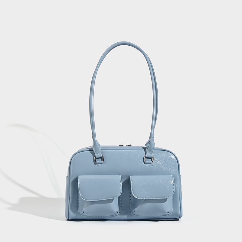 Retro Bowling Top-Handle Shoulder Bag view 7