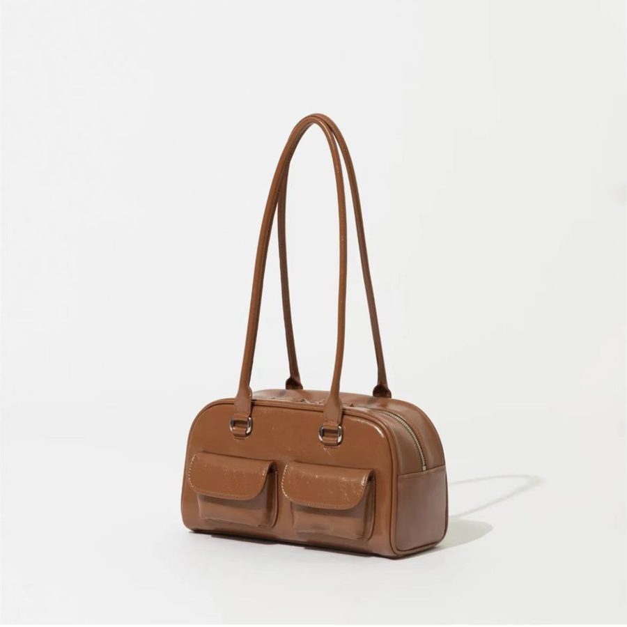 Retro Bowling Top-Handle Shoulder Bag view 8