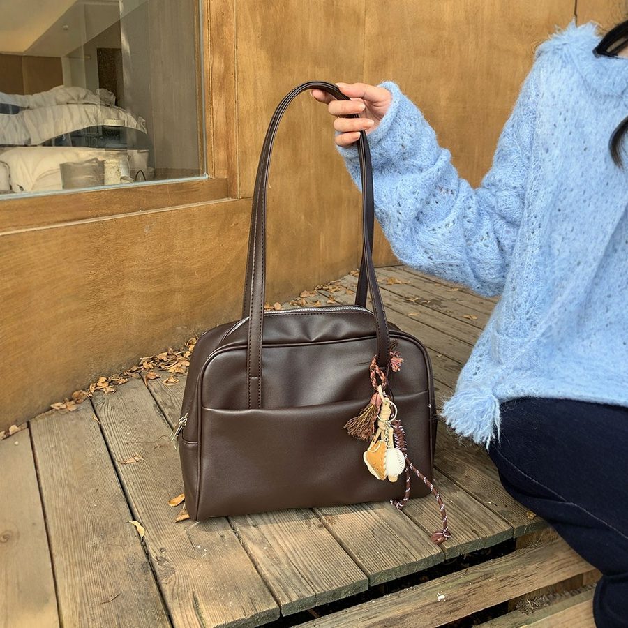 Retro Shoulder Tote Bag Large Capacity view 2