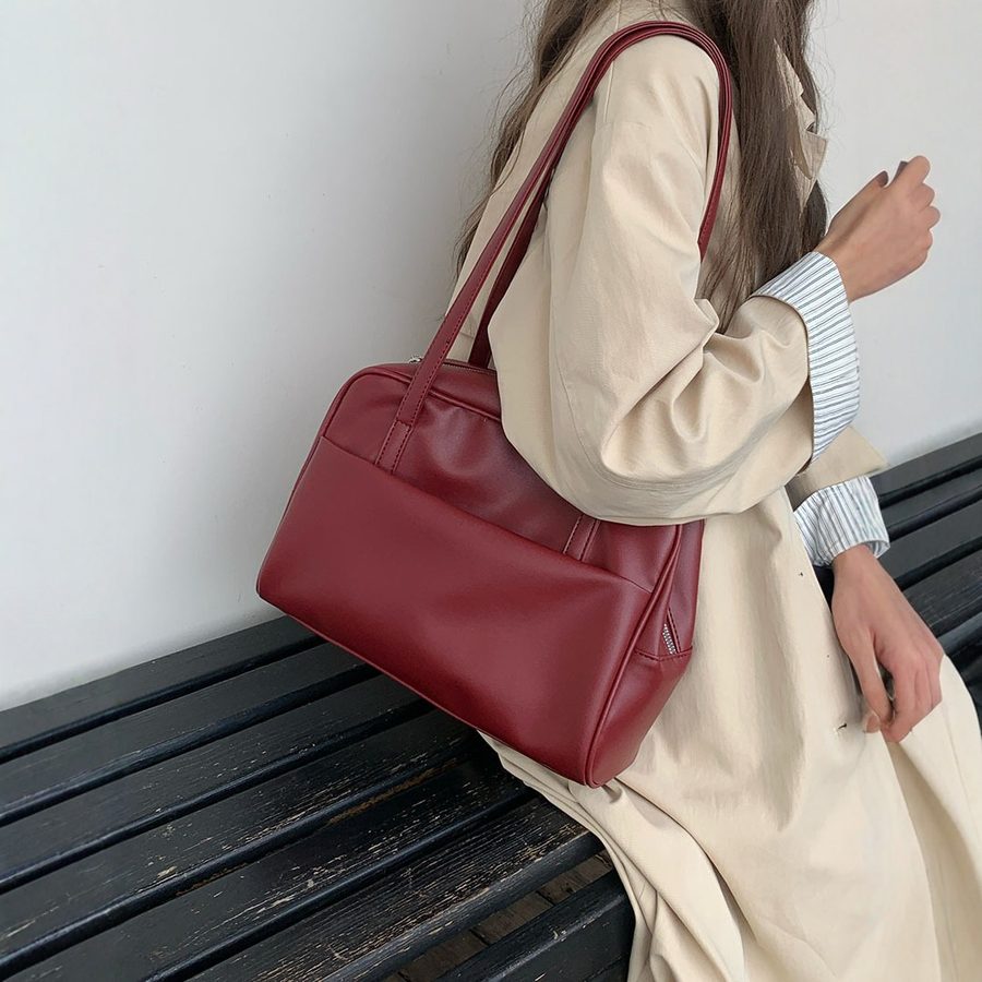 Retro Shoulder Tote Bag Large Capacity view 3