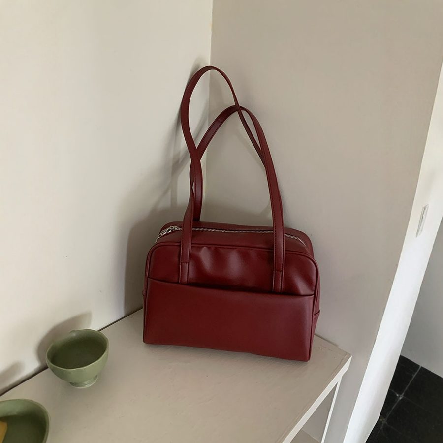 Retro Shoulder Tote Bag Large Capacity view 4